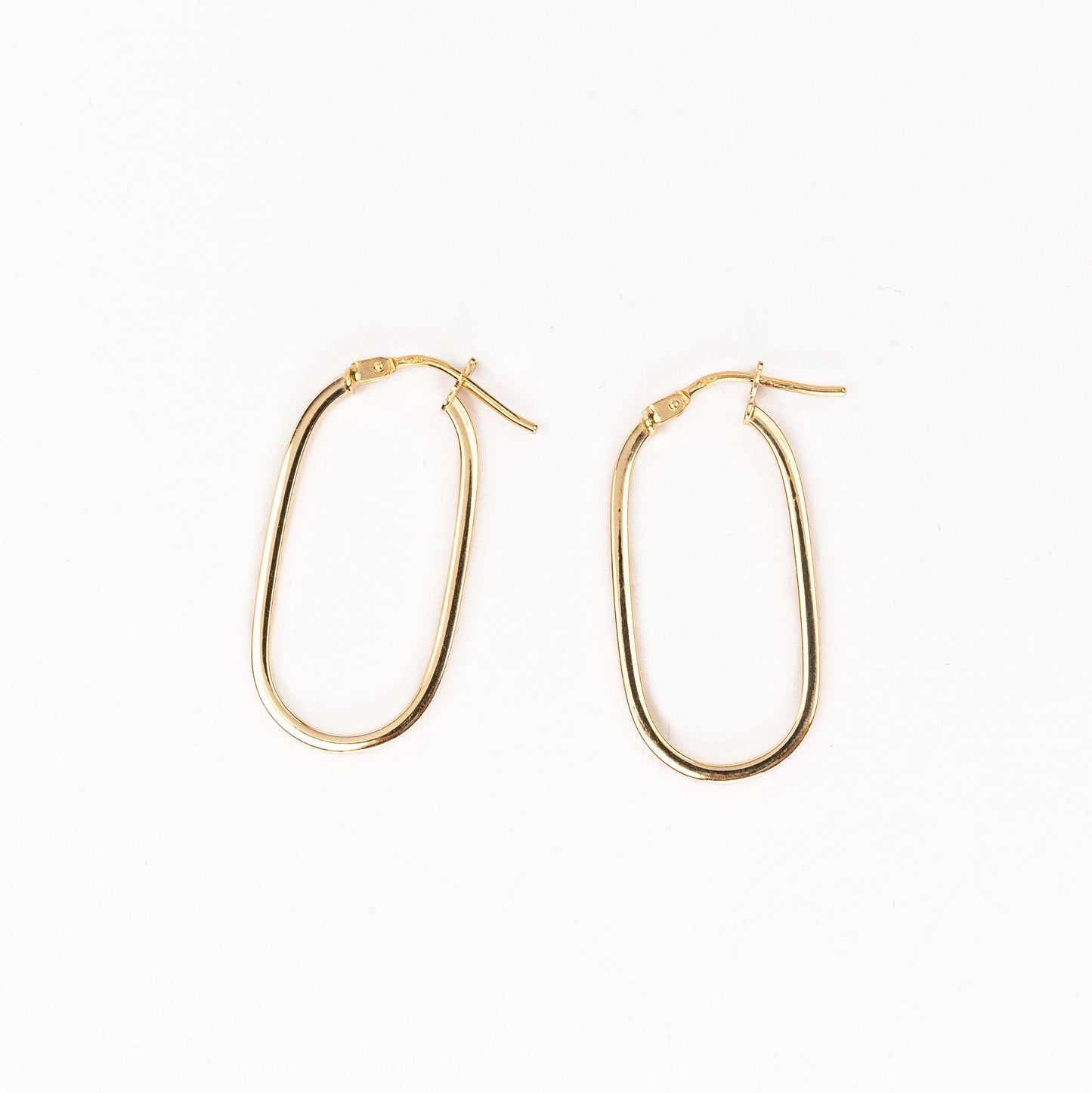 Oval Hoop Earrings