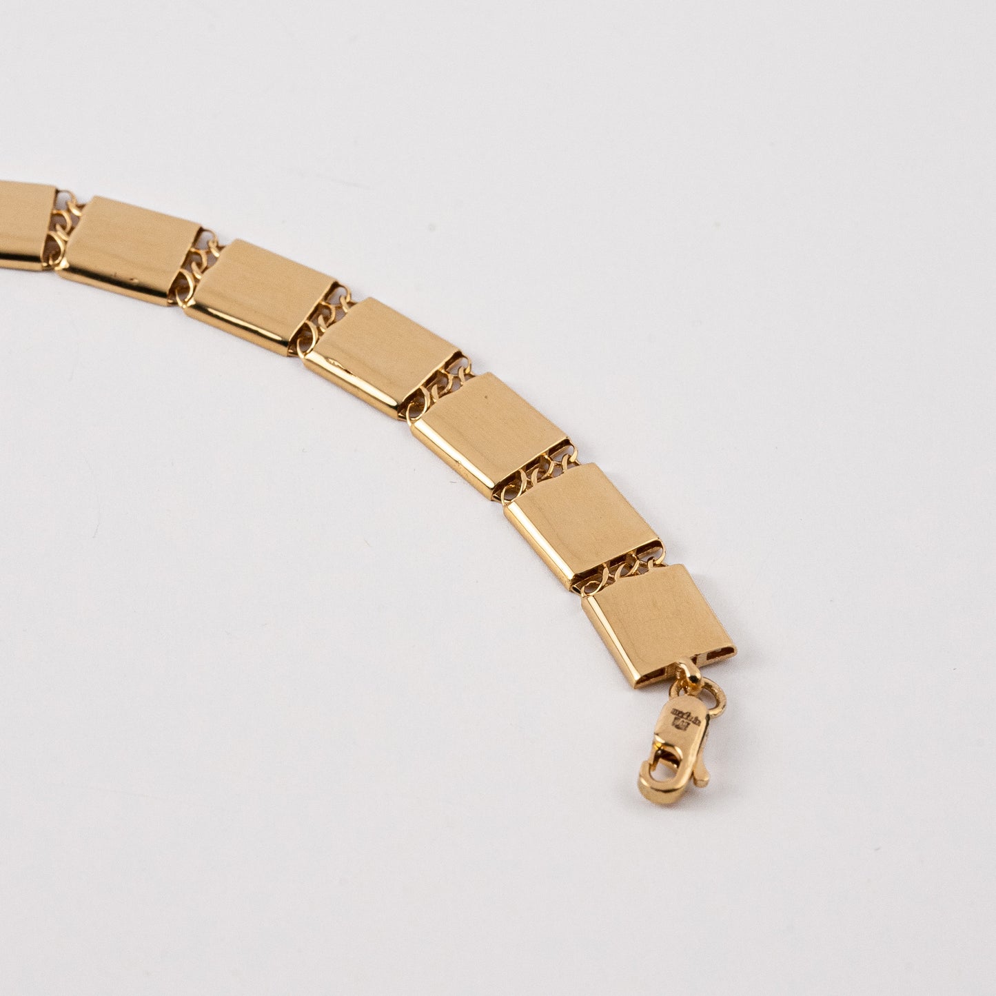 Mirror Squares Link Bracelet