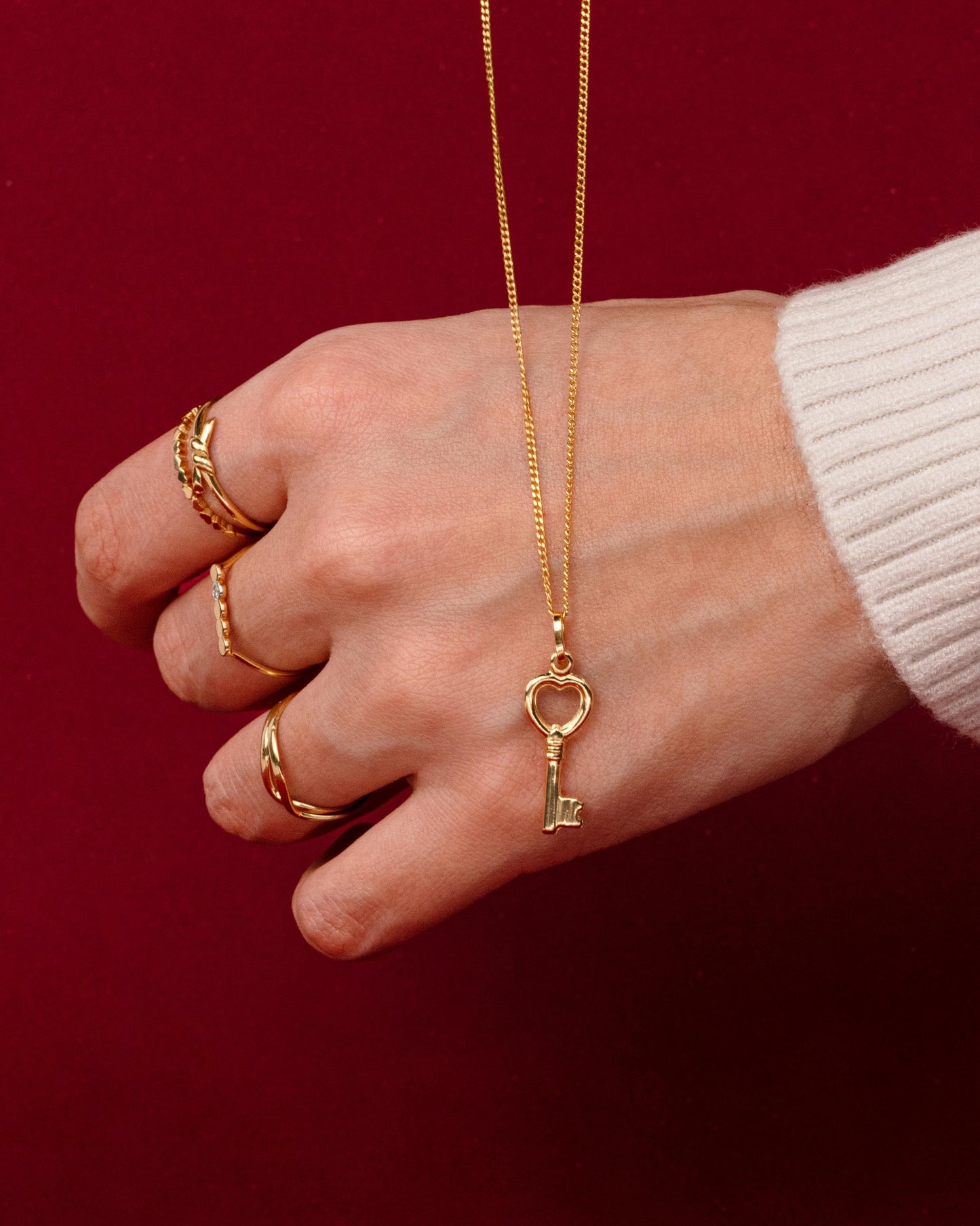 Heart Key Pendant