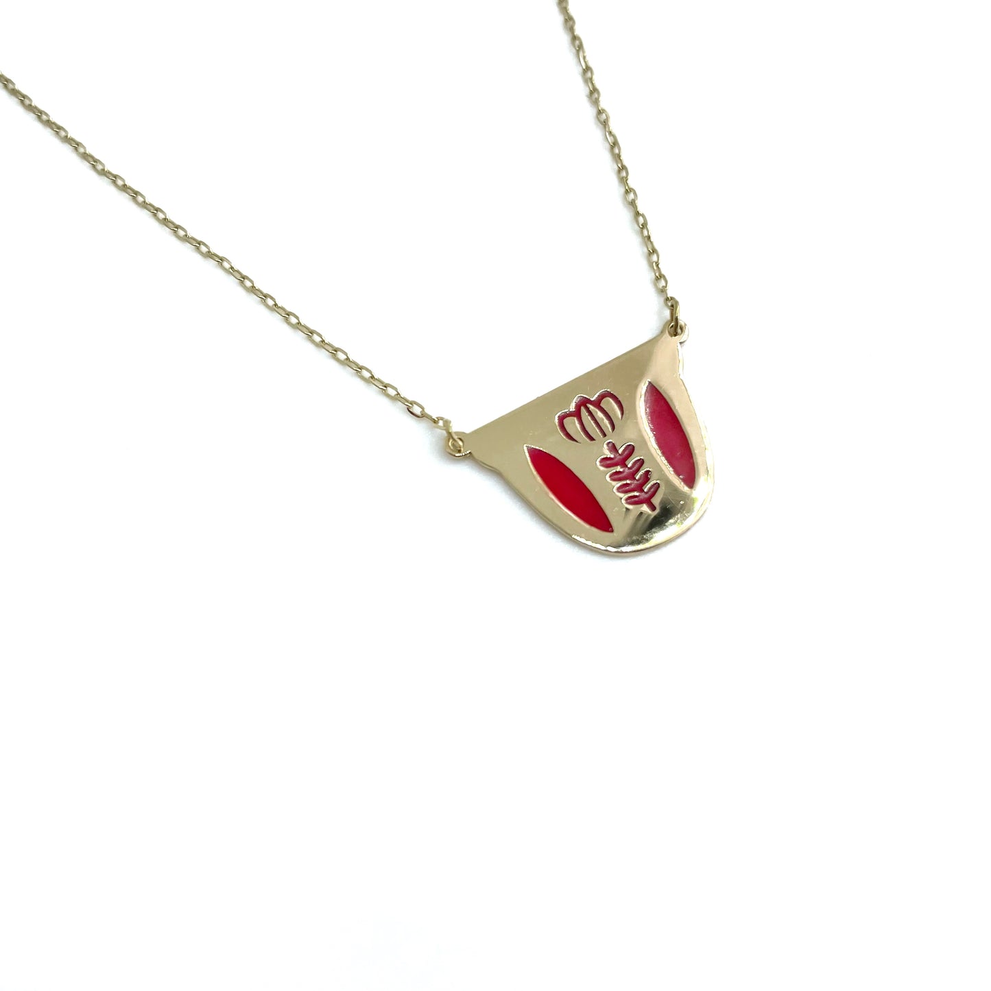 Mono Red Shaffé Necklace