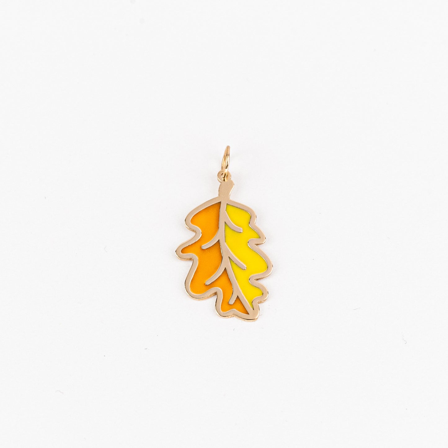 Amber Oak Leaf Pendant