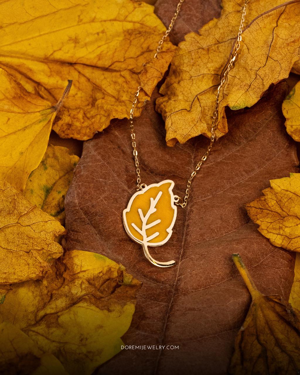 Golden Leaf Necklace
