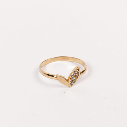 Minimalist Leaf Ring