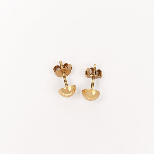 Half Sphere Stud Earrings