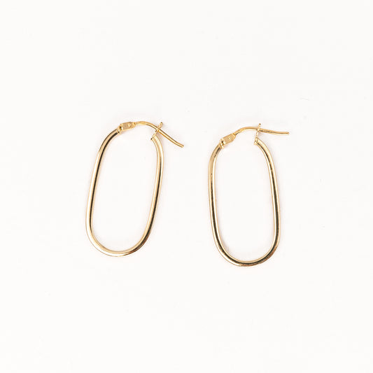 Oval Hoop Earrings