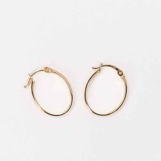 Small Oval Hoop Earrings
