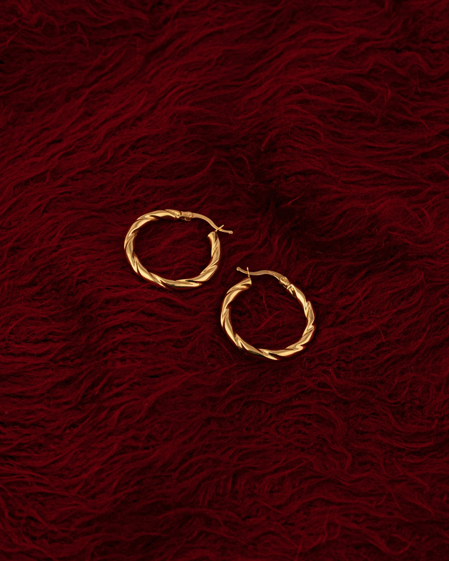 Simple Twist Hoop Earrings