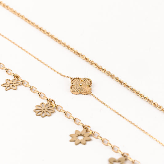 Flower Charms Bracelet
