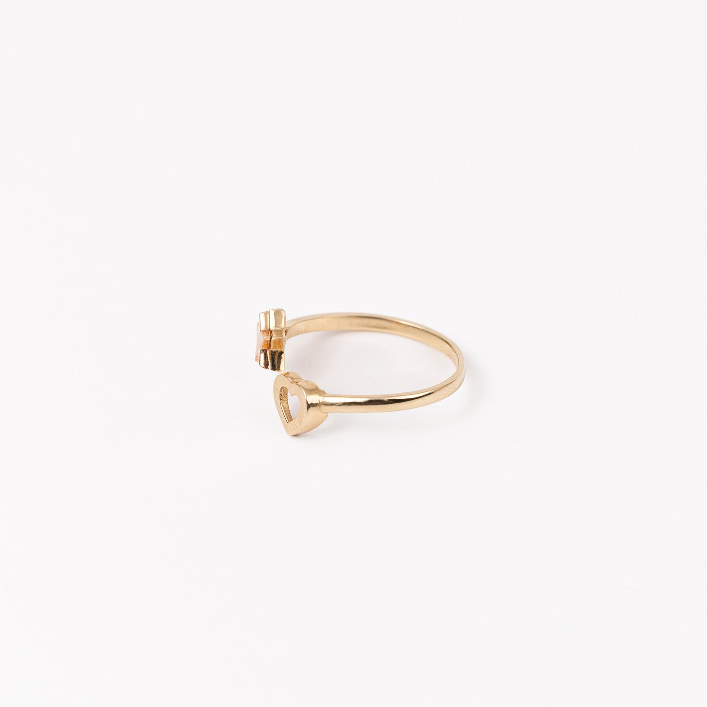 Heart & Star Motif Ring