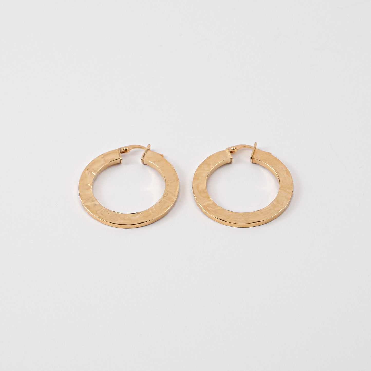 Crinkled Hoop Earrings