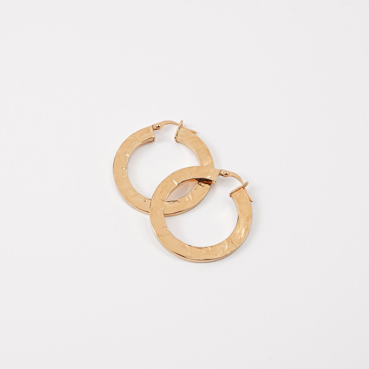 Crinkled Hoop Earrings