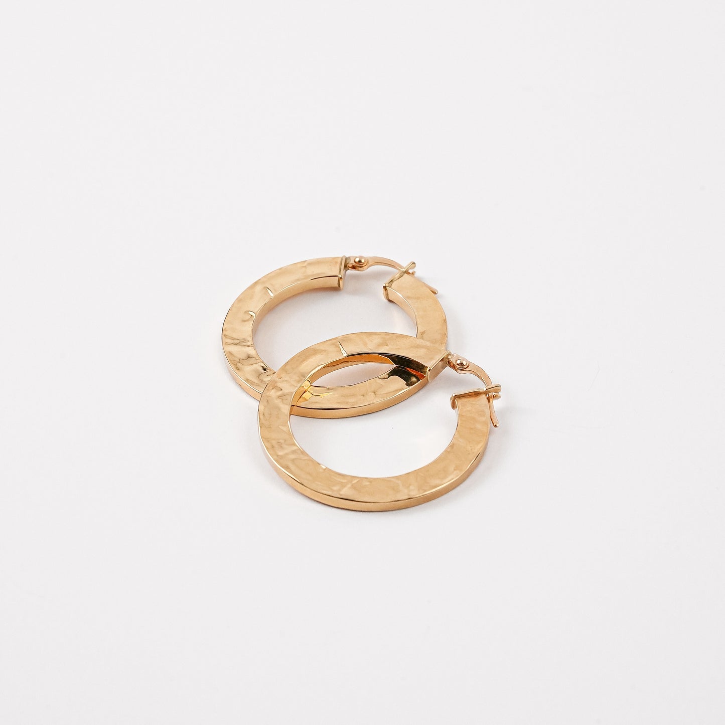 Crinkled Hoop Earrings
