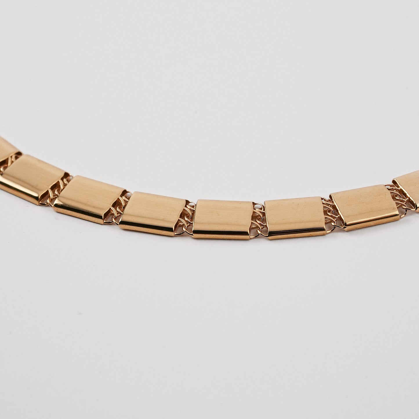 Mirror Squares Link Bracelet