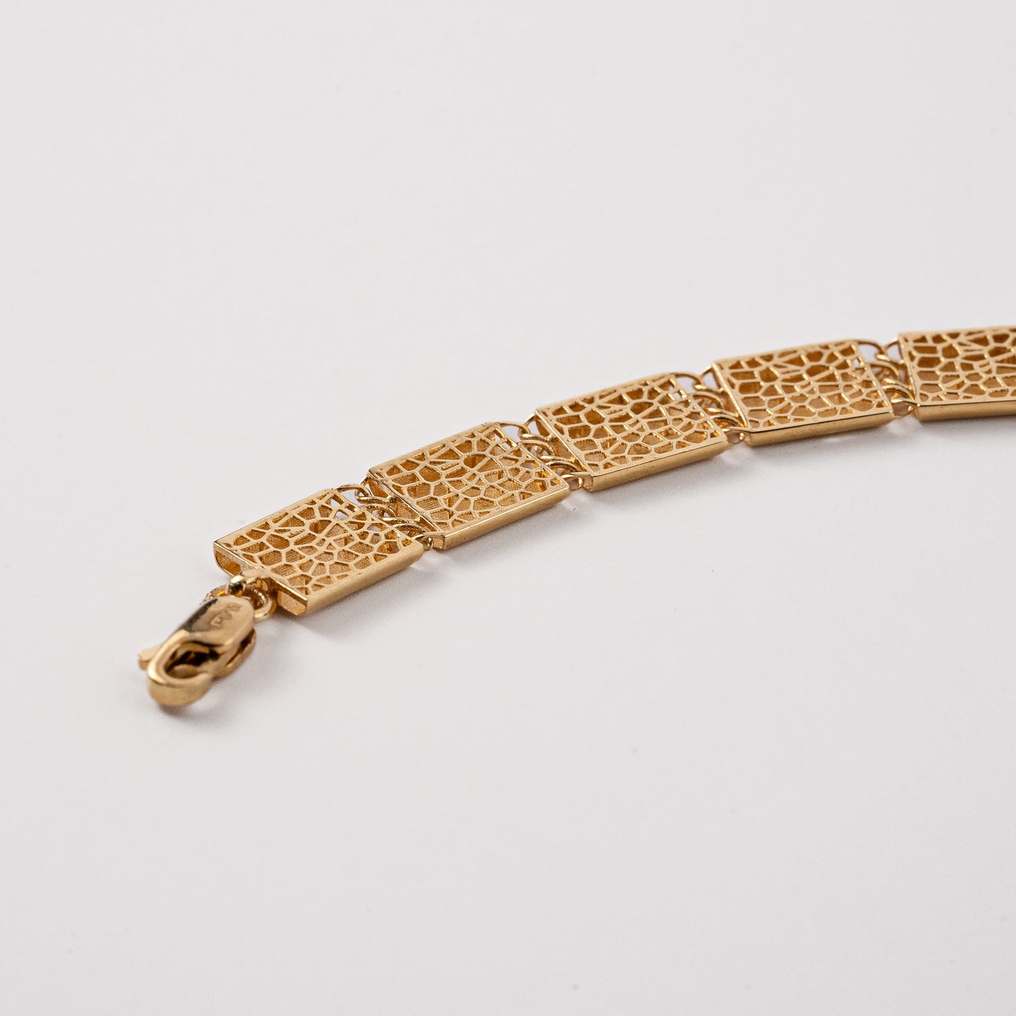 Mirror Squares Link Bracelet