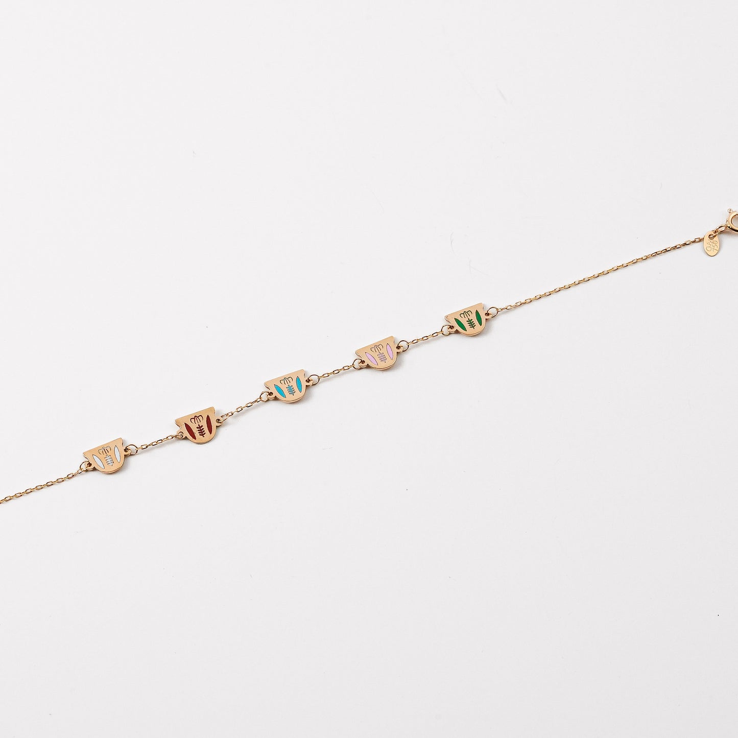 Multicolor Shaffe Charms Bracelet