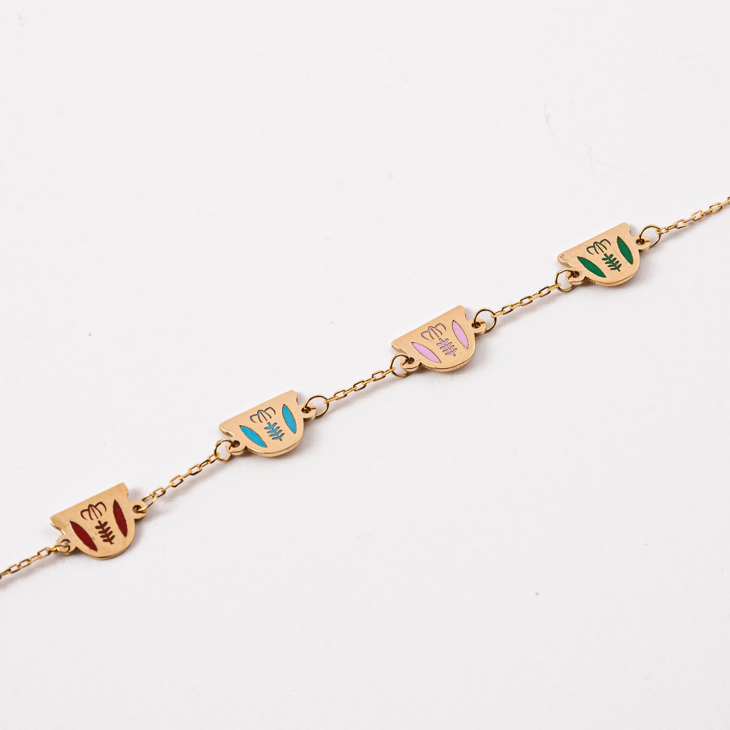 Multicolor Shaffe Charms Bracelet
