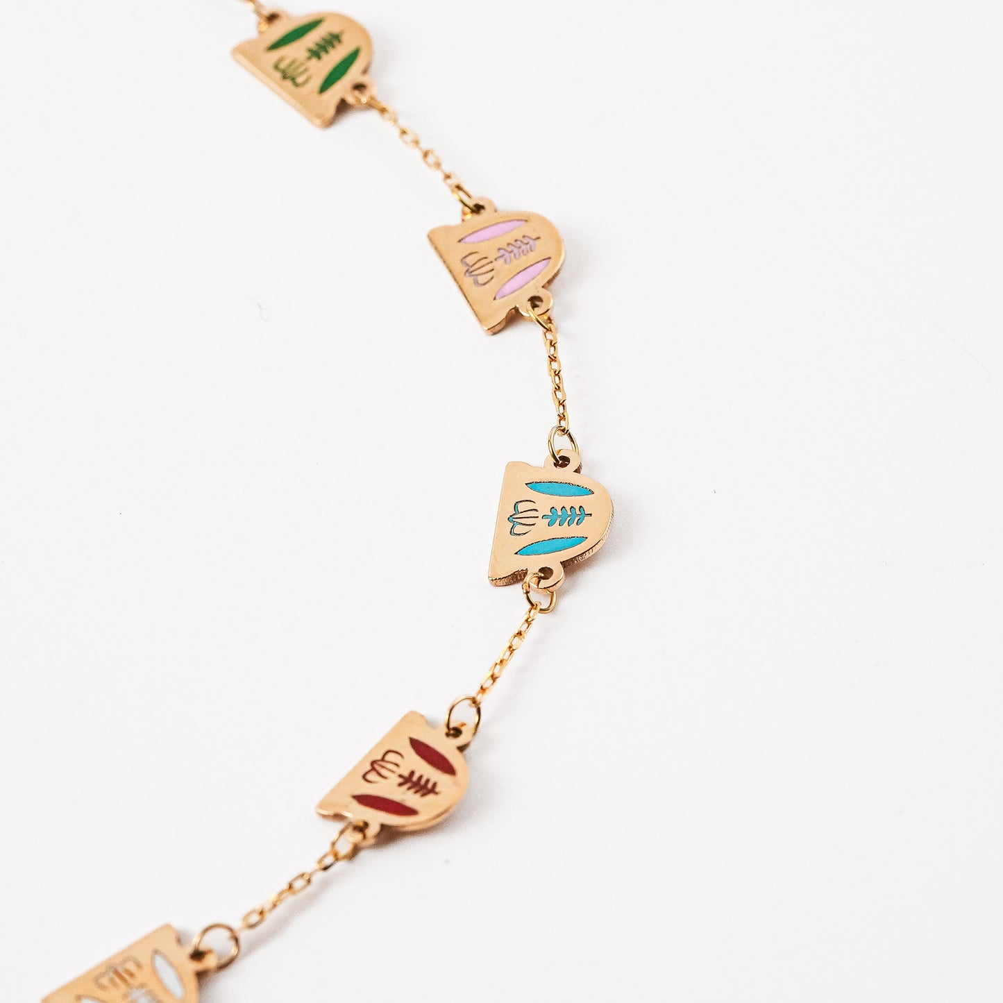 Multicolor Shaffe Charms Bracelet